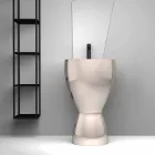 Modernes freistehendes Keramikwaschbecken made in Italy, Basile Viadurini