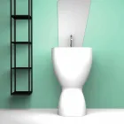 Modernes freistehendes Keramikwaschbecken made in Italy, Basile Viadurini