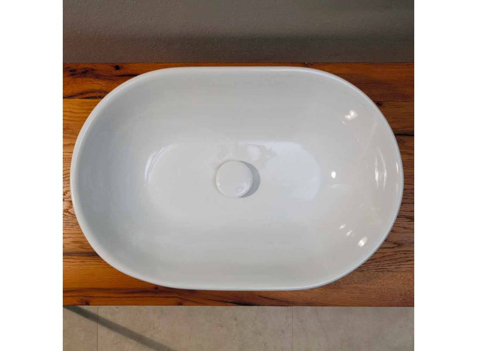Keramik-Waschtisch-Arbeitsplatte des modernen Designs hergestellt in Italien Viadurini
