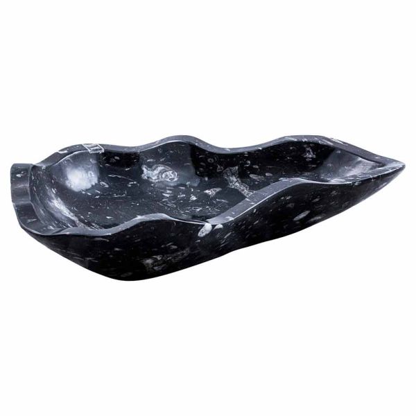 Modernes waschbecken aus marmor mit fossilien - burgeo
