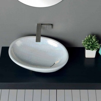 Perlmutt Waschbecken mit modernem Italian Made Glossy Design