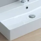 Einloch-Becken zur Unterstützung oder Wandmontage in Coliviata Colivi Ceramic Viadurini