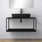 Ovales Aufsatzwaschbecken aus Keramik made in Italy, Yoel Viadurini