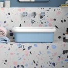 Rechteckiges Aufsatzwaschbecken aus Keramik – Holly Viadurini