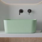 Waschbecken aus Keramik, erhältlich in verschiedenen Farben, hergestellt in Italien – Korb Viadurini