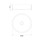 Rundes Aufsatzwaschbecken aus Edelstahl in verschiedenen Ausführungen – Fiordaliso Viadurini