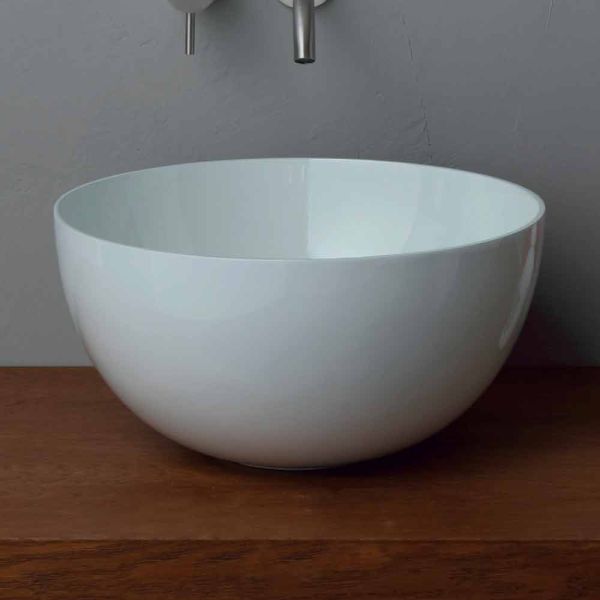 Rundes aufsatzwaschbecken aus keramik, modernes design star round 40 cm