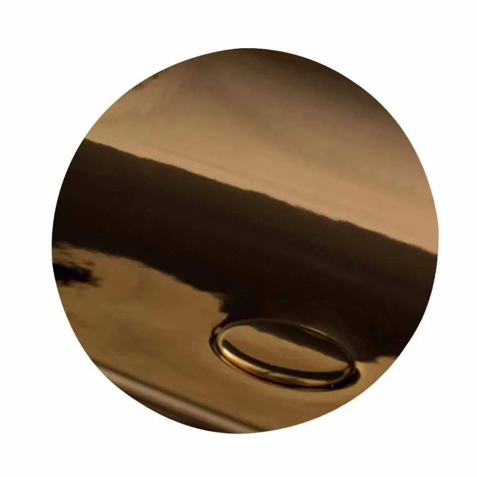 Modernes Design runden Keramik-Aufsatzwaschtisch Star Round 40 cm Viadurini