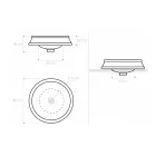 Halbeingelassenes Badezimmerwaschbecken aus Schamott, hergestellt in Italien – Erasmo Viadurini
