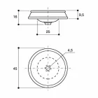 Design-Halbeinbauwaschbecken aus Schamott, handgefertigt in Italien, Manilo Viadurini