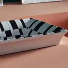 Halbeinbauwaschbecken aus Schamotteton in verschiedenen Ausführungen, hergestellt in Italien – Ultima Viadurini