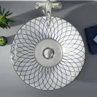 Halbeinbauwaschbecken aus Schamottstein in verschiedenen Ausführungen, hergestellt in Italien – Capatosta Viadurini