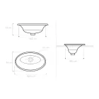 Halbeinbauwaschbecken aus handbemaltem Schamott, hergestellt in Italien – Principe Viadurini