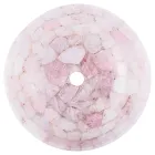 Rundes Aufsatzwaschbecken aus rosa Quarz Paloma Design, handgemacht Viadurini
