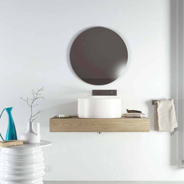 Design rundes aufsatzwaschbecken in italien hergestellt, forino