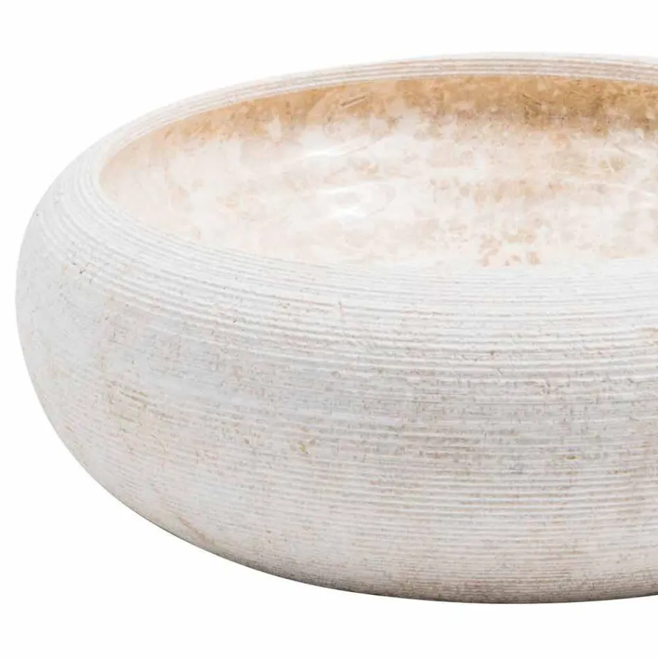 Handwaschbecken aus weißem Marmor, Bucciano Viadurini