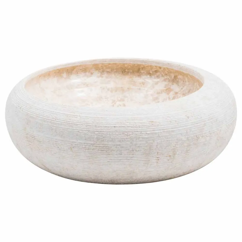 Handwaschbecken aus weißem Marmor, Bucciano Viadurini