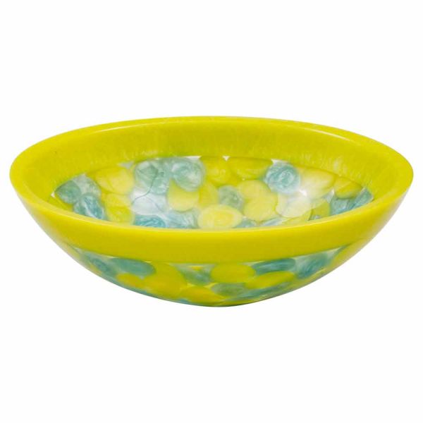 Handgearbeitetes aufsatzwaschbecken aus kunstharz, buglio, unikat