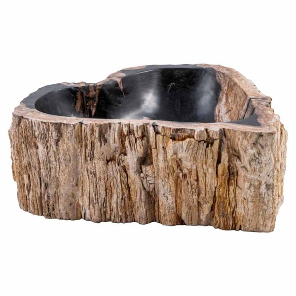 Aufsatzwaschtisch aus fossilem holz, neirone, einzelstück