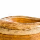 Modernes Aufsatzwaschbecken aus natürlichem Teakholz von Vigevano Viadurini