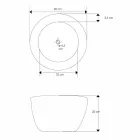 Modernes Aufsatzwaschbecken aus natürlichem Teakholz von Vigevano Viadurini