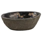 Handgefertigtes Aufsatzwaschbecken aus Flussstein, Palizzi Viadurini