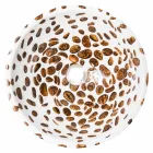 Moderne runde handgefertigte Waschtischplatte aus Kunstharz, Bussi Viadurini