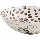 Moderne runde handgefertigte Waschtischplatte aus Kunstharz, Bussi Viadurini