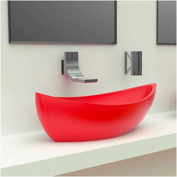 Design waschbecken aus solid surface sashimi made in italy
