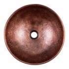 Runde, handgefertigte Waschtischplatte aus Kupfer, Palaia Viadurini