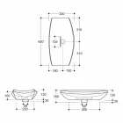 Laura Design Keramik Waschbecken in Italien hergestellt Viadurini