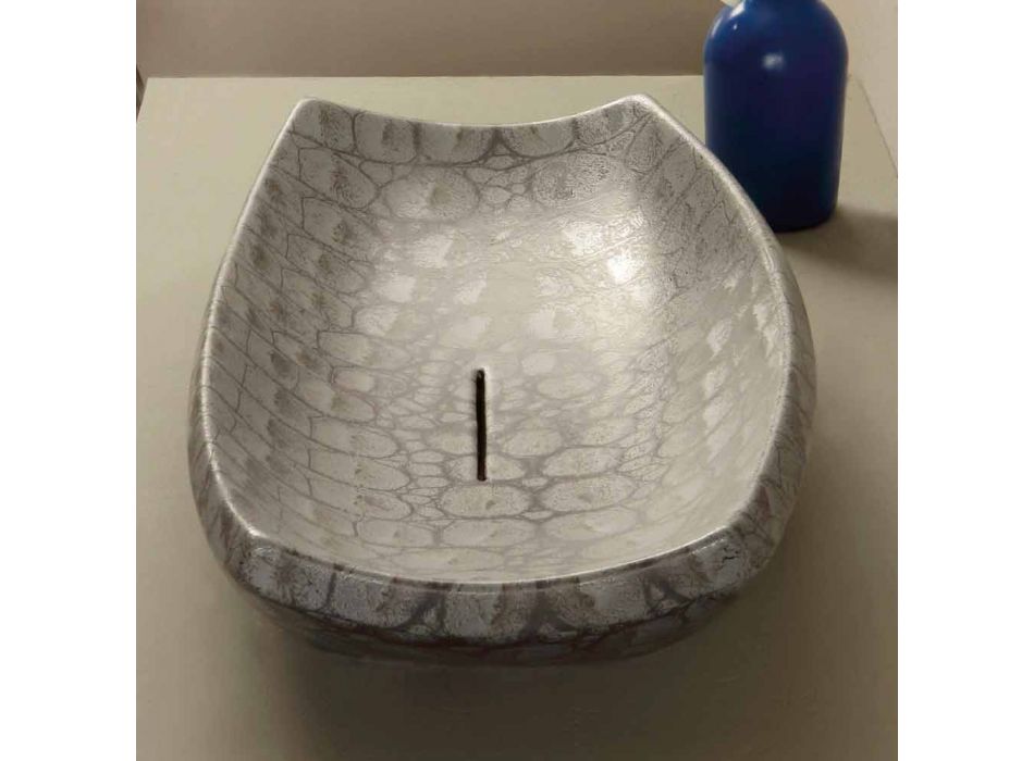 Laura Design Keramik Waschbecken in Italien hergestellt Viadurini