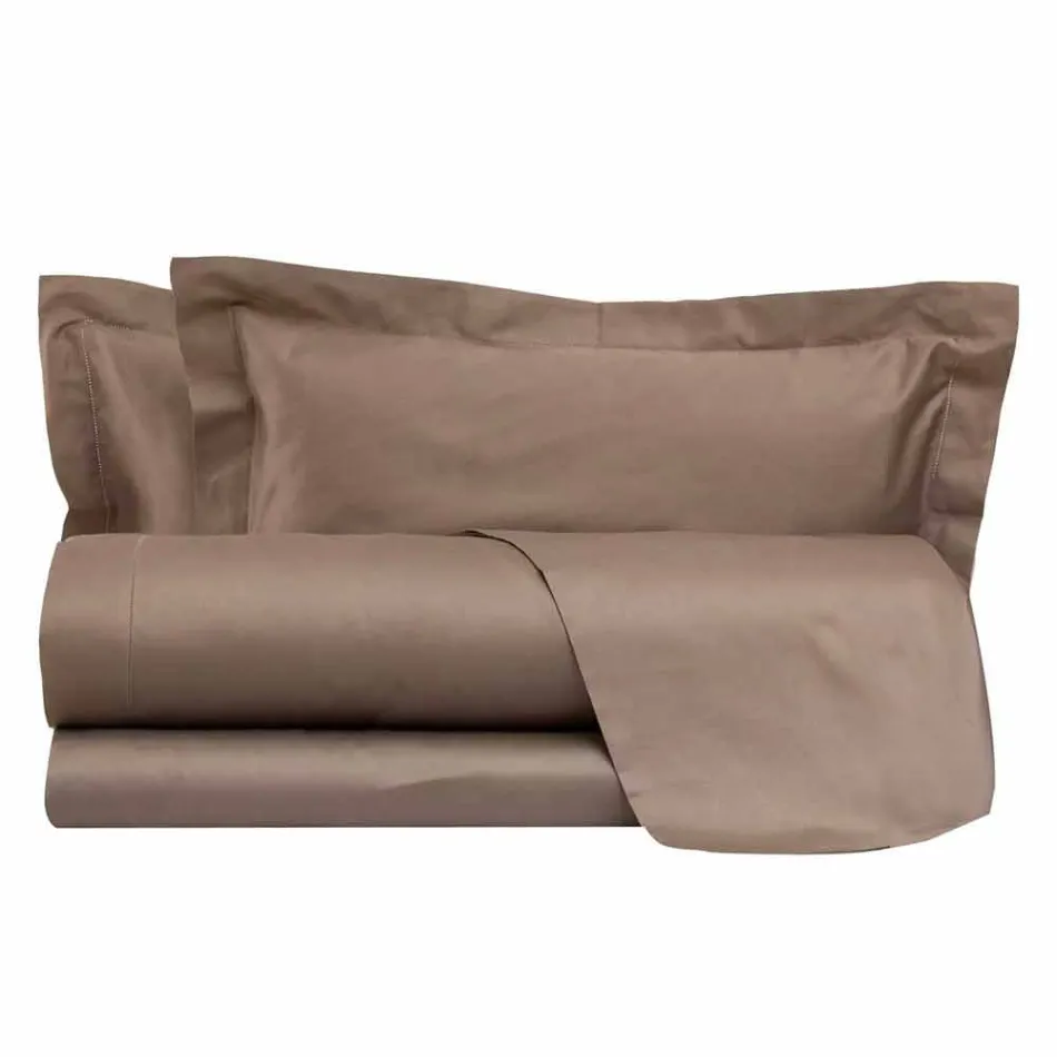 Baumwollsatinplatten für Doppelbett Solid Color - Freesia Viadurini