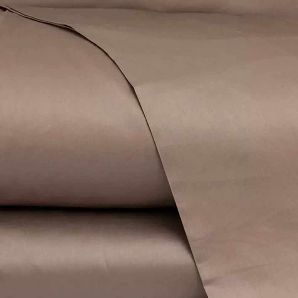 Baumwollsatinplatten für Doppelbett Solid Color - Freesia Viadurini