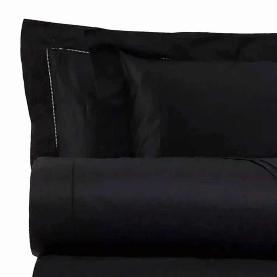 Baumwollsatinplatten für Doppelbett Solid Color - Freesia Viadurini