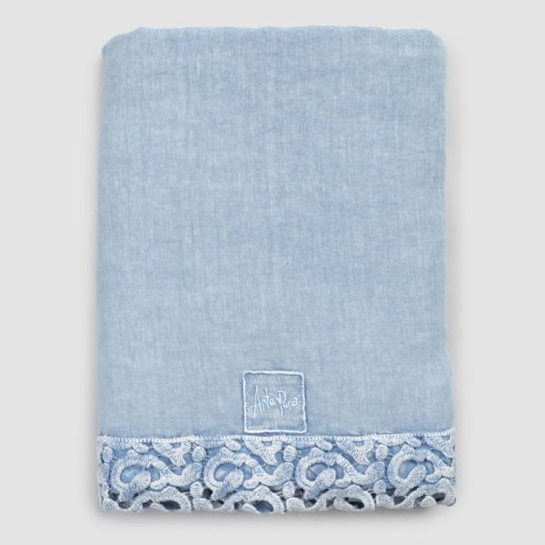 Leinen doppelbettlaken mit poema lace, 3 oberflächen - dulcis