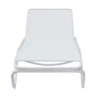 Solaya 194x65 cm Outdoor-Sonnenliege aus Aluminium und Textilene Viadurini