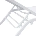 Solaya 194x65 cm Outdoor-Sonnenliege aus Aluminium und Textilene Viadurini