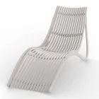 Outdoor Chaise Longue Sunbed, White oder Ecru Plastic 4 Stück - Ibiza von Vondom Viadurini