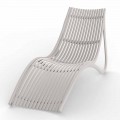 Chaiselongue im Freien in Weiß oder Ecru-Design, 4 Stück - Ibiza von Vondom