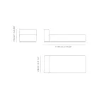 Outdoor-Sonnenliege mit Polsterung aus entwässerndem Gummi Made in Italy - Bahias Viadurini