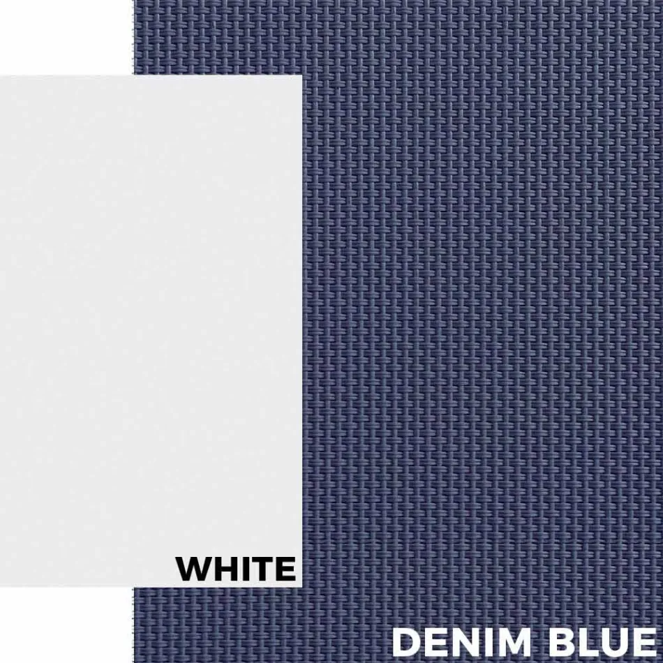 Sonnenliege im Freien aus Aluminium mit Rädern und Armlehnen Modernes Design - Carmine Viadurini