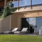 Outdoor-Sonnenliege aus Polyrattan mit Rollen - Meredith Viadurini