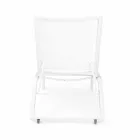 Liegende Außenliege mit Rädern aus Aluminium und Textil - Juwel Viadurini