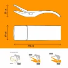 Entwerfen Sie Chaise Longue Garden Lounger aus weißem Kunststoff - Zoe von Mayyour Viadurini