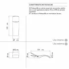 Entwerfen Sie Chaise Longue Garden Lounger aus weißem Kunststoff - Zoe von Mayyour Viadurini