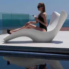 Surf by Vondom Gartenbett, modernes Design aus Polyethylen Viadurini