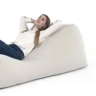 Maestrale Indoor-Wohnzimmerbett aus weißem Leinenstoff Viadurini