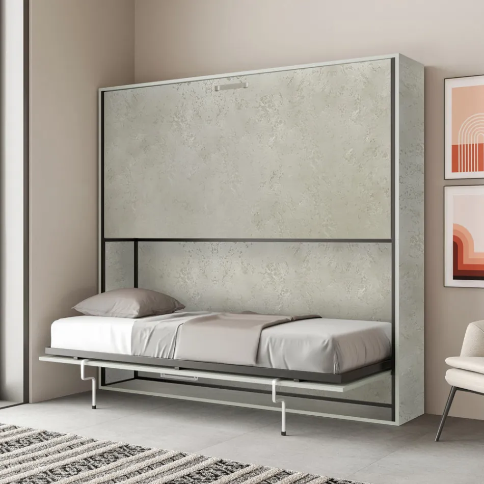 Horizontales Klapp-Etagenbett Made in Italy – Collaborative Viadurini