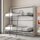 Horizontales Klapp-Etagenbett Made in Italy - Collaborative Viadurini